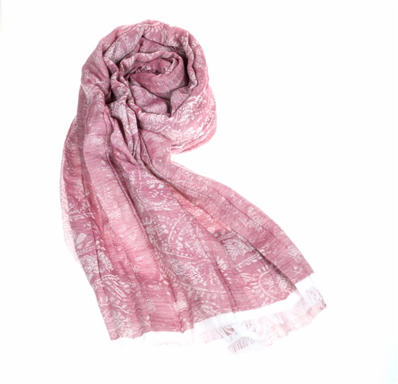 Fular Magenta con Cachemir