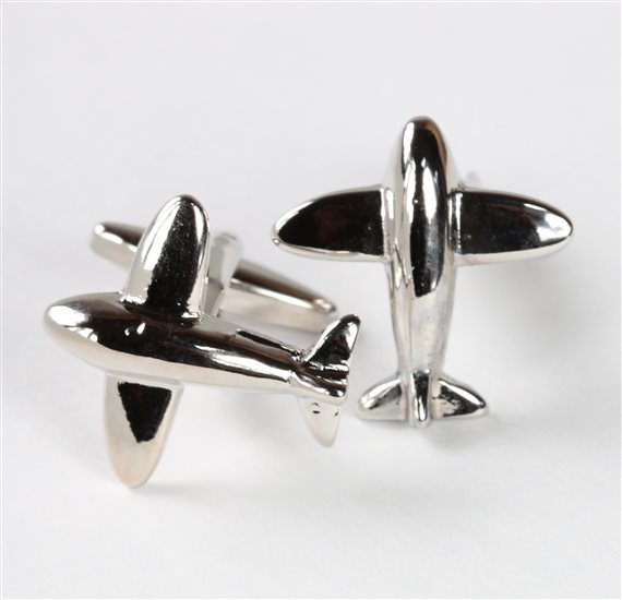 Airplane Metal Cufflinks