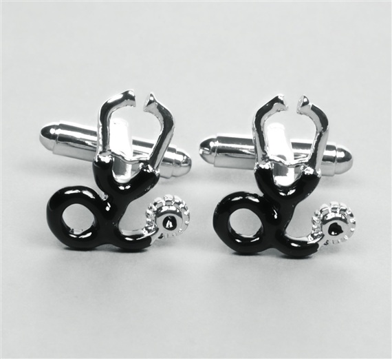 Stethoscope Metal Cufflinks