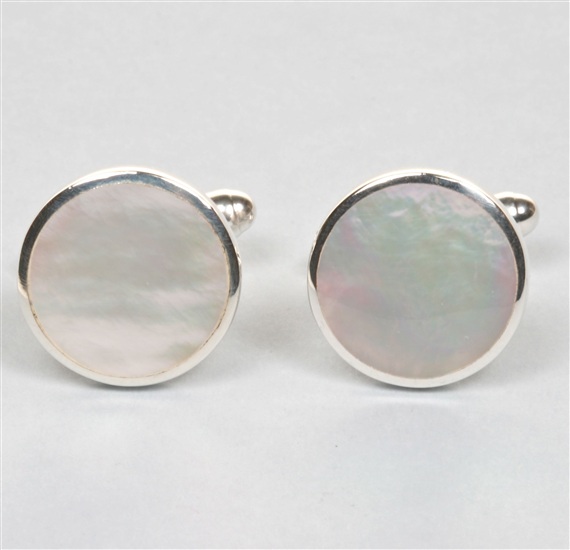 Gemelos Nácar Plata 925 mm