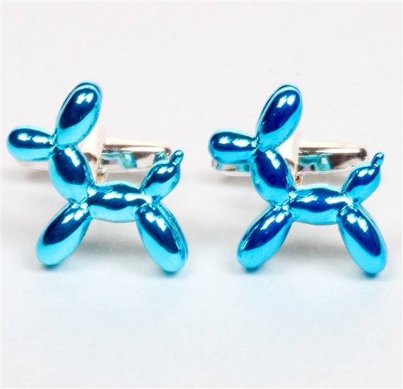 Turquoise Dog Cufflinks