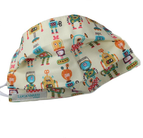 Reusable Face Mask with Robots for Kids