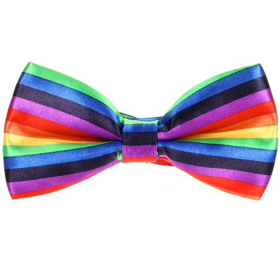 Rainbow Bow Tie