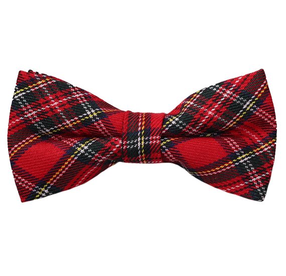 Red and Green Tartan Bow Tie