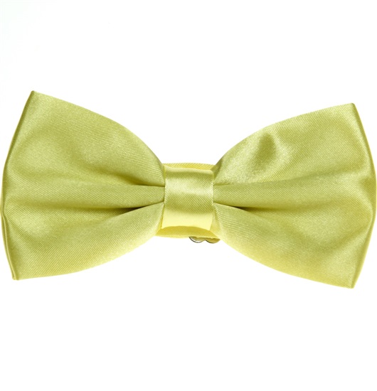 Pajarita Raso Amarillo Pistacho