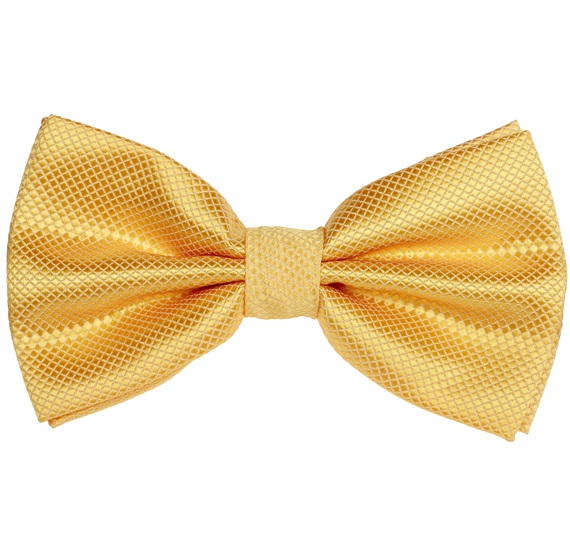 Pajarita y Pañuelo Raso Amarillo