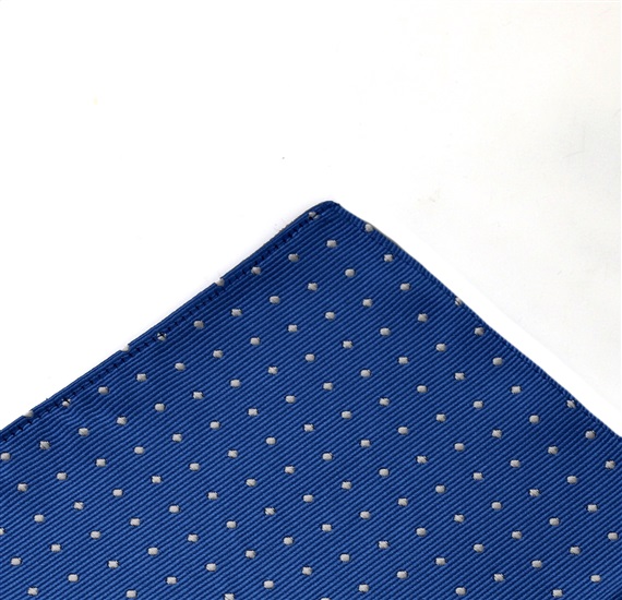 Pañuelo Bolsillo Azul con Lunares Blancos
