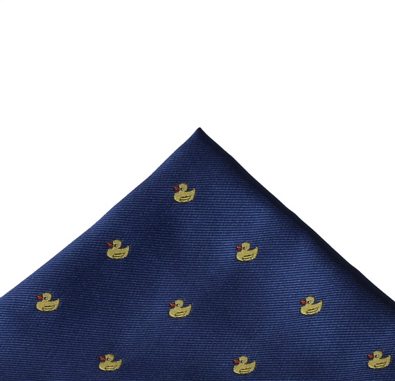 Pañuelo Bolsillo Azul Francia con Patos