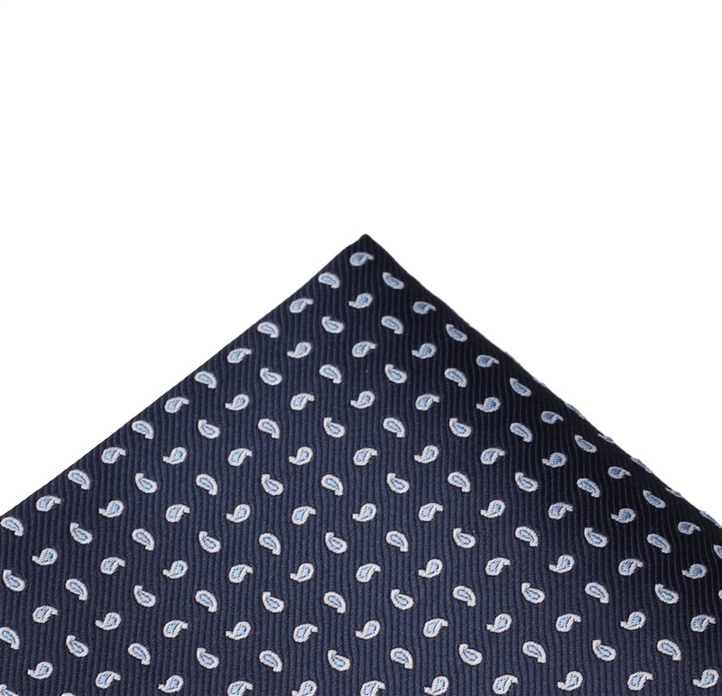 Pañuelo Bolsillo Azul Paisley