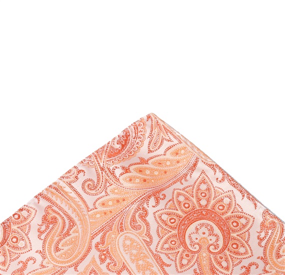 Pañuelo Bolsillo Cachemir Naranja