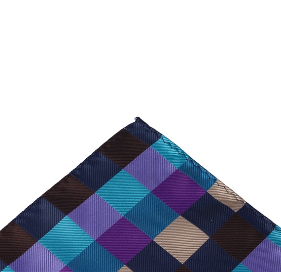 Pañuelo Bolsillo Cuadros Multicolor