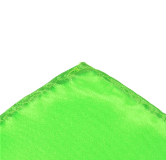 Green Fluororescent Pocket Square