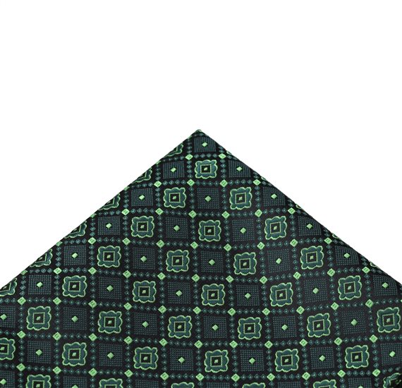 Pañuelo de Bolsillo Verde Damasco
