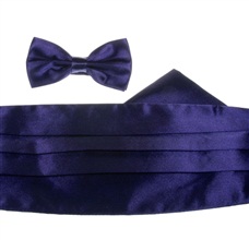 Conjunto Fajín Ceremonia Morado Oscuro