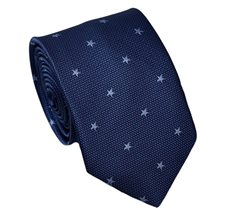 Blue Teenager's Tie with Stars