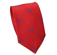 Red Teenager Tie with Scooter