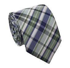 Corbata Cadete Tartán Verde