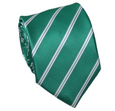 Corbata Cadete Verde Rayas