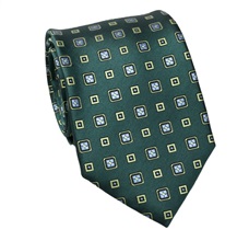 Corbata Dibujo Verde Oscuro