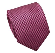 Fucsia and Black Jacquard Natural Silk Tie