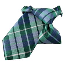 Corbata Niño Cuadro Escocés Verde