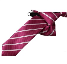 Corbata Niño Magenta Rayas Blancas