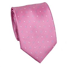 Corbata Rosa Lunares
