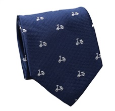 Corbata Seda Azul Vespas