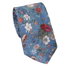 Corbata Seda Edición Especial Azul Liberty