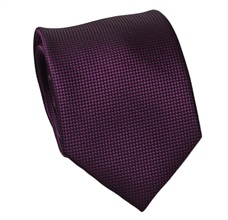 Corbata y Pañuelo Seda Natural Magenta