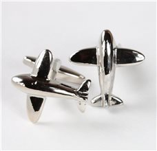 Airplane Metal Cufflinks