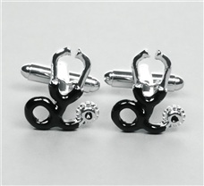Stethoscope Metal Cufflinks