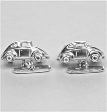 Gemelos VW Escarabajo Plata