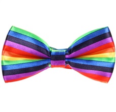 Rainbow Bow Tie