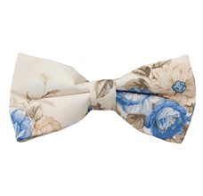 Pajarita Beige Bohemia Flores