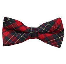 Red and Green Tartan Bow Tie