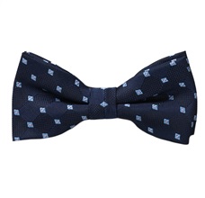 Blue Boy's Bow Tie with Squares