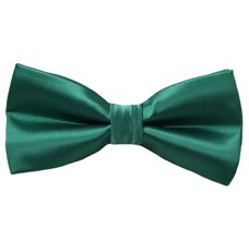 Pajarita Verde Esmeralda Raso