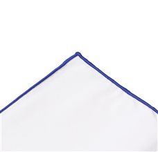 Pañuelo Bolsillo Blanco y Azulón