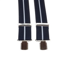 Tirante Elástico Azul Marino Raya Gris