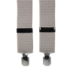 Tirante Elástico Beige Piedra Motas Azules