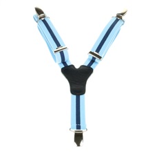 Tirante Niño Azul Celeste con Raya Azul