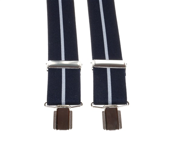 Tirante Elástico Azul Marino Raya Gris