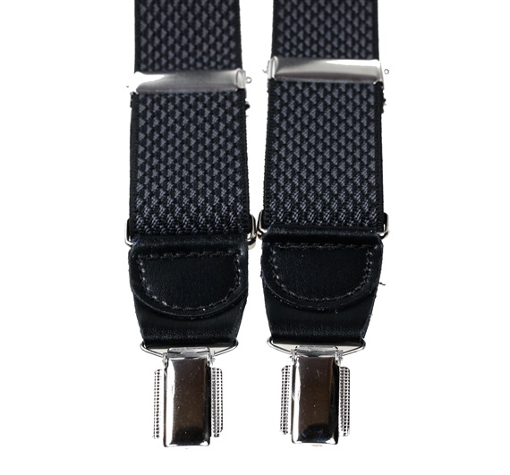Dark Grey Pattern Elastic Braces