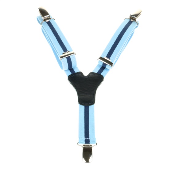 Tirante Niño Azul Celeste con Raya Azul
