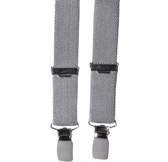 Boy's Grey Elastic Braces