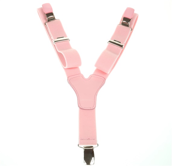 Boy's Pink Elastic Braces