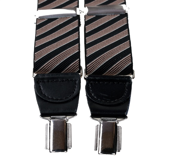 Black and Brown Stripes XXL Braces